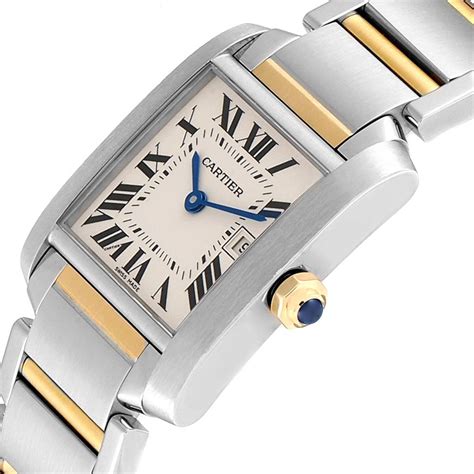 blue cartier tank|cartier tank watch women's price.